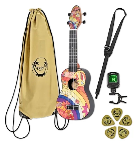 Ortega K2-68-L Keiki Lefthand Sopran Ukulele Pack