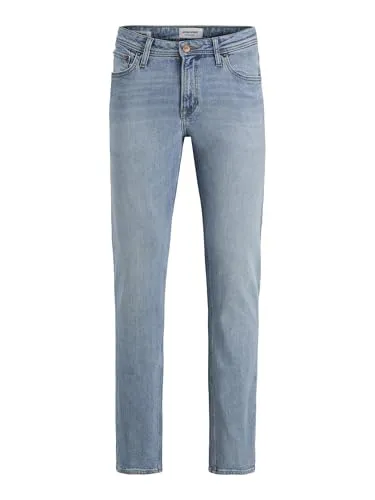 Jack & Jones 5-Pocket-Jeans Clark - Regular Fit - Modische Regular-Fit Jeans im zeitlosen Five-Pocket-Design mit Komfortstretch für optimale Bewegungsfreiheit und stylischem Stonewashed-Look. Perfekt für jeden Anlass!