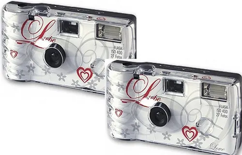 TopShot 2x Einwegkamera Hochzeit Liebe Einwegkamera