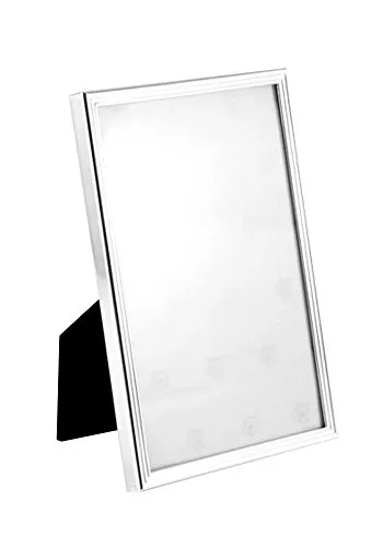 Brillibrum Design Bilderrahmen Silber Fotohalter Faden Rahmen versilbert Hochformat Bilderrahmen Fotoformat 6x9