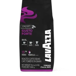 Lavazza Kaffee Expert Gusto Forte, ganze Bohnen, Arabica und Robusta, 1 kg