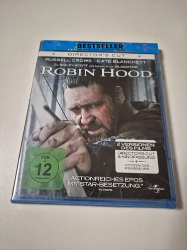 Robin Hood (Director's Cut & Original-Kinofassung) [Blu-ray] - Epischer Abenteuerfilm mit fesselnder Handlung, Freigegeben ab 12 Jahren, ideal für Filmfans und Sammler.