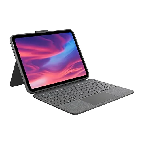 Logitech Combo Touch Case mit Abnehmbarer Tastatur - für iPad (10. Generation), beleuchtete Tastatur mit Trackpad und 4 Verwendungsmodi für optimale Produktivität
