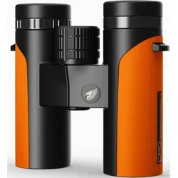 GPO Passion ED 10x32 schwarz/orange - Kompaktes Fernglas für erstklassige Beobachtungen, leicht und budgetfreundlich – ideal für Naturbeobachtungen und Outdoor-Aktivitäten.