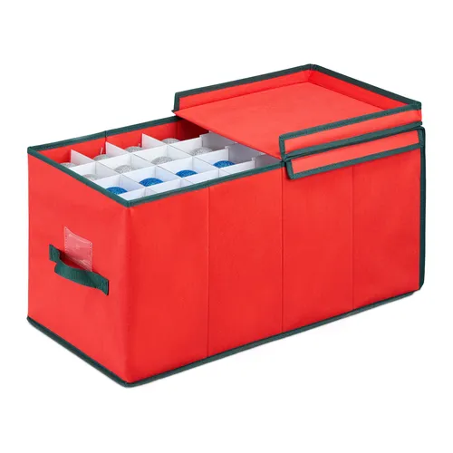 Weihnachtskugel Aufbewahrungsbox - Praktische Kugelkiste - Boxen für die sichere Aufbewahrung von Weihnachtskugeln, mit Deckel und in Größe L, ideal zum Schutz Ihrer Deko über die Feiertage.