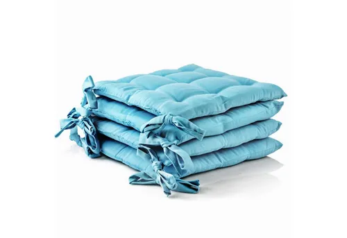 etérea Himmlisches Qualität Sitzkissen – Türkis in blau von etérea