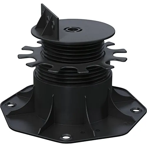 KARLE & RUBNER 7243 Terrassenlager Kunststoff mit beweglichen Kopf-Höhenverstellung 65-155mm