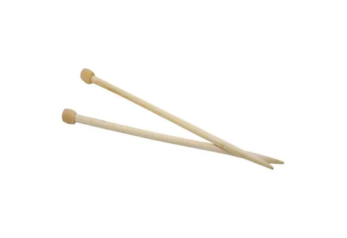 maDDma Stricknadeln 1 Paar Bambus-Stricknadel gerade Länge 35 cm Jackenstricknadeln, 1235