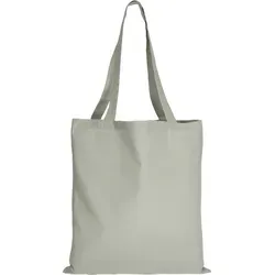 10er Pack Baumwolltasche - 28 Farben | mit Zwei Langen Henkeln | 38x42cm, grau, 10 Stück