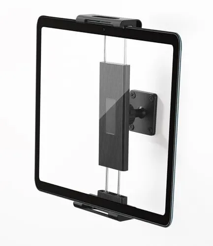 Hixava Tablet Wandhalterung, Wandhalterung mit 360° Drehbar | Universal Wandhalterung mit Erweiterbarer Clip, Kompatibel Mit (4,7-13'') iPad Pro/Mini, Surface Pro, Galaxy Tab, Kindle