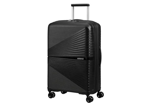 American Tourister Koffer 67cm Airconic Onyx Black mit 4 Rollen - Koffer für stressfreies Reisen, mit leichtgängigen 4 Rollen und modernem Design für optimalen Komfort.