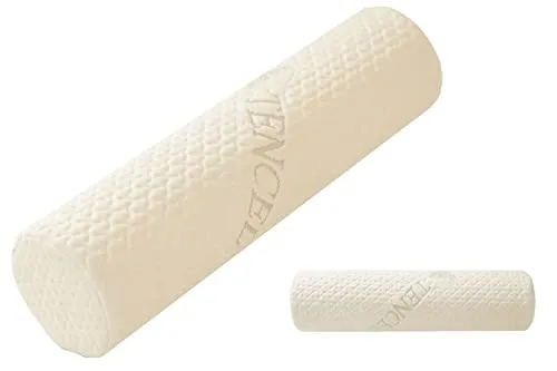 BlinBlin Nackenrolle aus Memory-Schaum, rundes Nackenrollkissen und Abnehmbarer Bezug, lindert Nackenschmerzen (45 x 11,2 cm)