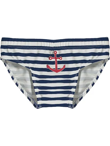 Playshoes Badewindel in Weiß/ Dunkelblau, Größe 86/92, Weiß/Blau, Baby