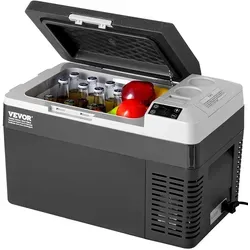 VEVOR Tragbarer Autokühlschrank mit Gefrierfach 25L