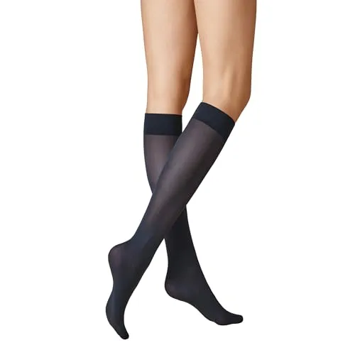 KUNERT Damen Kniestrümpfe Velvet 40 druckfreier Bund 40 DEN