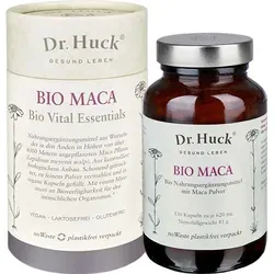 Dr. Huck® Maca Kapseln Vegan - 130 Kapseln - Nahrungsergänzungsmittel mit hochwertigem Maca-Pulver, vegan, laktose- und glutenfrei. Unterstützt Energie, Konzentration und das Immunsystem für ein aktives Leben.