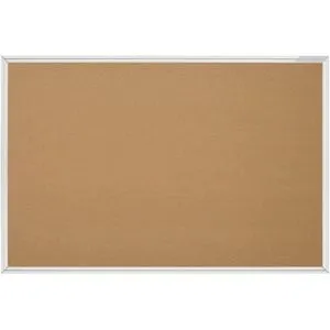 Magnetoplan Pinnwand Design SP 12200 - Diverse M - Hochwertige Pinnwand aus Naturkork mit selbstheilender Oberfläche, ideal für das Anheften von Notizen und Bildern. Eleganter Aluminiumrahmen, Maße 180 x 120 cm, Montage im Hoch- oder Querformat.