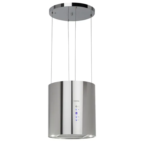 Barett Inselabzugshaube Ø35cm Umluft 558 m3/h in weiß von Klarstein