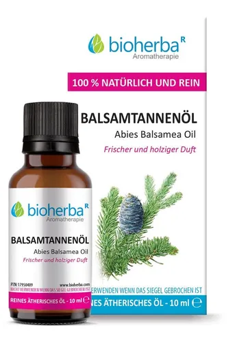 BIOHERBA R Pflege-Set Balsamtannenöl Reines ätherisches Öl 10 ml