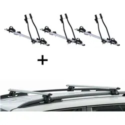 3x Fahrradträger SAGITTAR + Relingträger CRV135 für Mercedes Vaneo ab 02