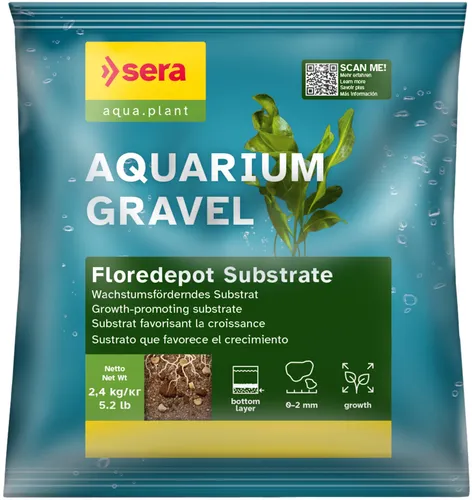 Sera Aquariumgrund Gravel Floredepot Substrate 2,4 kg