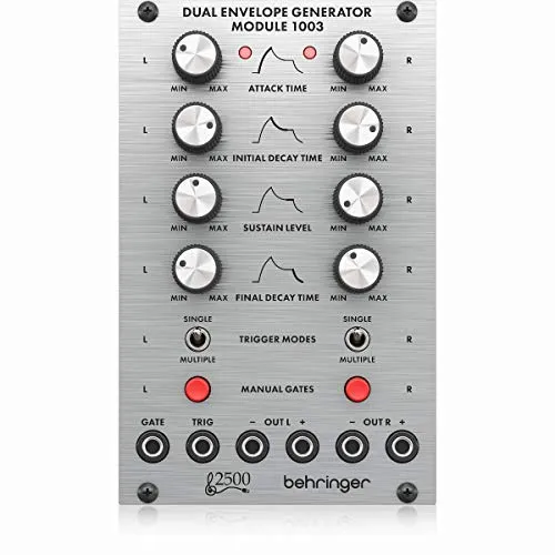 Behringer DUAL ENVELOPE GENERATOR MODULE 1003 - Soundmodule mit legendärem dualem 1003-ADSR-Generatormodul, ideal für Eurorack, authentische Reproduktion der 2500er Serie für kreative Klanggestaltung.