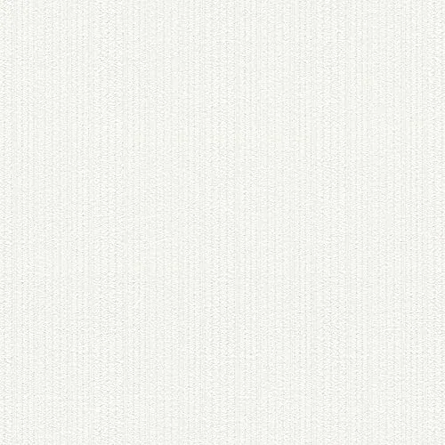 A.S. Création Esprit Home Stukturprofiltapete Tapete Unitapete 10,05 m x 0,53 m weiß Made in Germany 314918 3149-18