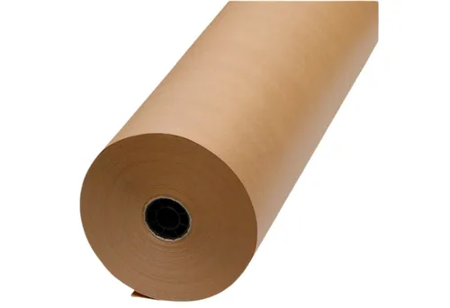 Packen24 Kraftpapier Natron Rollen 400 mm - Hochwertiges Natronpapier auf Plastikkern, ideal für Verpackungen. Ca. 250 lfm reines Zellstoffpapier, maschinenglatt und lebensmittelecht, für vielseitige Anwendungen.