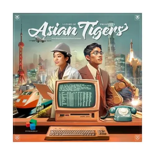 PYTHAGORAS, Asian Tigers: Strategisches Gesellschaftsspiel für Investoren - Gesellschaftsspiel für 2-4 Spieler ab 14 Jahren, erlebe die wirtschaftliche Revolution der 60er-Jahre mit interaktiven Management-Mechaniken und baue Wohlstand auf.