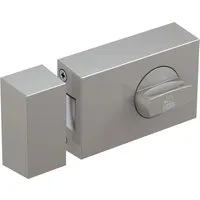 Basi Türzusatzschloss KS 500 - 2-Tourig - Silber - Kreuzgehänge & Werfgehänge - Sicheres Zusatzschloss für nach innen öffnende Türen, einfach zu montieren und ideal für zusätzlichen Schutz Ihres Zuhauses.