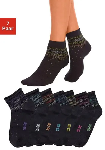 H.I.S Kurzsocken (Packung, 7-Paar) mit Pünktchen Muster von HIS