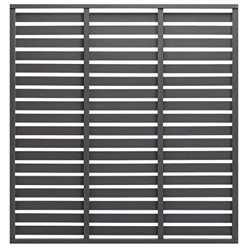 WPC Sichtschutzelement Braun 180x180 cm - Sicht-, Wind- & Lärmschutzwände aus robustem WPC-Stahl, bietet optimalen Sichtschutz und Langlebigkeit für Ihren Garten.
