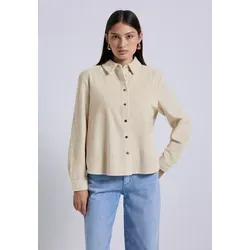 Street One Studio Damen Softe Cord Hemdbluse - Damenbluse aus reiner Baumwolle mit Hemdkragen und langen Ärmeln, ideal für einen lässigen Look und hohen Tragekomfort.