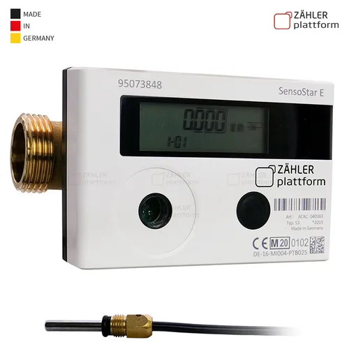 Wärmezähler Kompakt Einstrahl TF Ø 5,0 Eichung 2025 Qn 2,5 m³/h 130 mm DN 20 MID