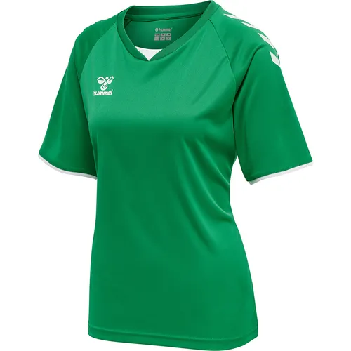 hummel Sport-Shirt hmlCORE Volley Tee (Polyester, Jerseystoff) Kurzarm grün Damen, Größe: XL