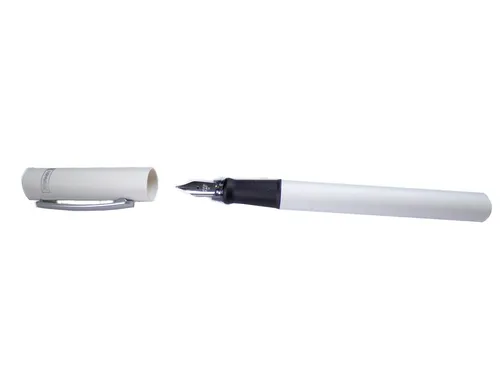 Brunnen® Füller Füllhalter Patronenfüller Schulfüller Arctic white matt weiß M