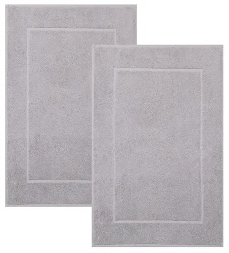 Betz Premium Badematte 2 Stück 50x70 cm in silber von Betz