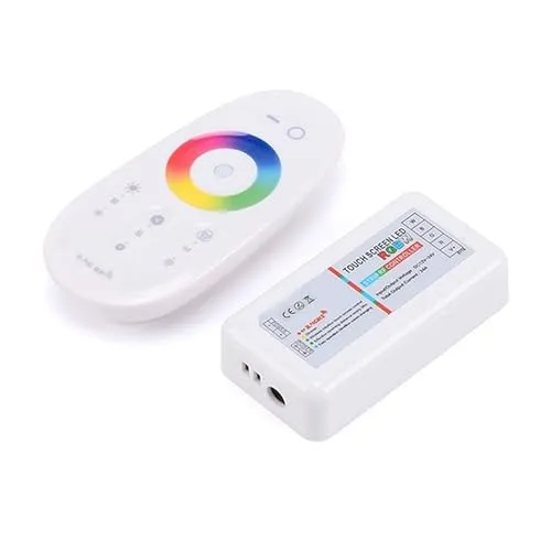 JOYLIT RGBW LED Streifen Controller mit RF Fernbedienung, 2.4G Wireless Dimmen Kontroller 5V 12V 24V Max 16A Multfunction Controller for COB SMD RGB, RGB + Weiss LED Strip