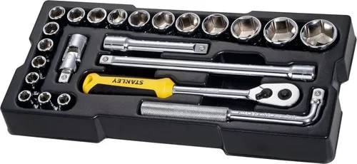 Stanley by Black & Decker Steckschlüssel STMT1-74173 ½ 23-tlg - Steckschlüssel-Set mit 23 Teilen, inklusive ½