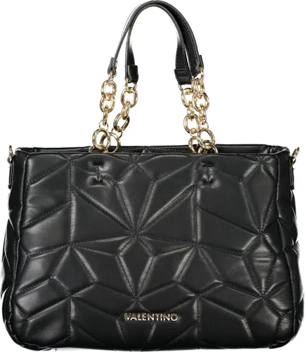 Valentino Bags Damentasche Schwarz – Elegante Schultertasche - Stilvolle schwarze Damentasche mit zwei Henkeln und abnehmbarem Schultergurt. Praktische Innentasche und Fächer für Dokumente sorgen für Ordnung. Perfekt für jeden Anlass und ein echter Blickfang!