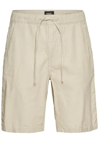 camel active Herren Chino Shorts – Beige mit elastischem Bund - Herren-Shorts mit elastischem Bund und Kordelzug, perfekt für lässige Sommeroutfits. Aus atmungsaktivem Materialmix für optimalen Tragekomfort.