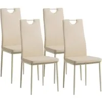Produktbild ALBATROS Esszimmerstühle 4er Set Salerno, Beige