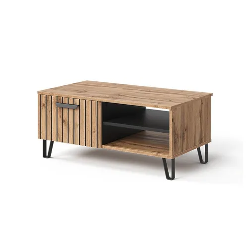 Vicco Couchtisch Amber, Eiche Wotan, 90 x 50 cm in braun von Vicco