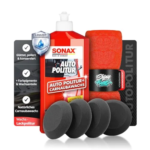 SONAX Autopolitur Set (250ml) – 6-teilig für perfekten Glanz