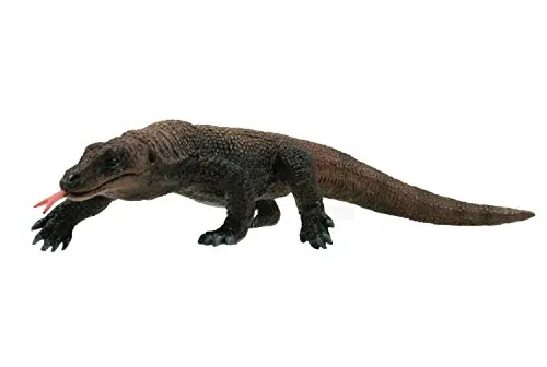 Bullyland 63695 - Spielfigur Komodowaran, ca. 18 cm große Tierfigur, detailgetreu, PVC-frei, ideal als Tortenfigur und kleines Geschenk für Kinder ab 3 Jahren
