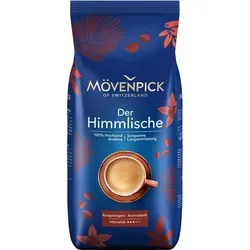 Mövenpick DER HIMMLISCHE 1000g Bohnen - Kaffee aus 100% Arabica, harmonisches Geschmackserlebnis mit Noten von Schokolade und Karamell, ideal für jeden Tag.