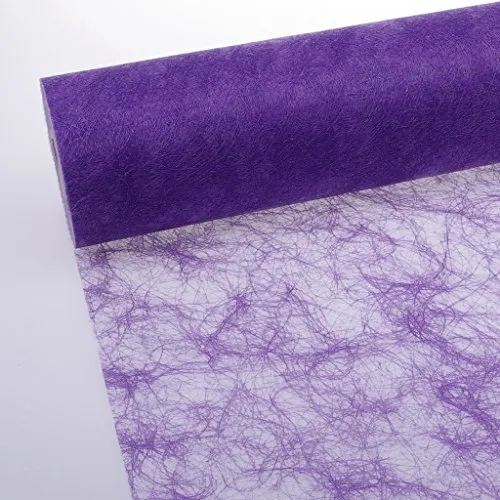 Deko AS GmbH Sizoflor Tischband Flieder 30 cm - 25 Meter Rolle - Tischläufer in elegantem Flieder, perfekt für festliche Anlässe und Dekorationen. Hergestellt aus hochwertigem Polyester für eine ansprechende Optik.