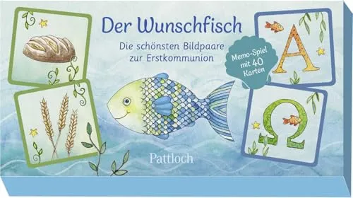 Der Wunschfisch. Die schönsten Bildpaare zur Erstkommunion: Memo-Spiel mit 40 Karten | Spielspaß ab 8 Jahren | Ideal als Geschenk zur Kommunion