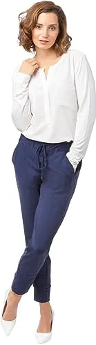 St Ann by Stehmann Jogger Pants Roxana - Jogginghosen aus Tec Jersey, mit elastischem Bund und sportivem Tunnelzug für optimalen Tragekomfort und lässigen Look.
