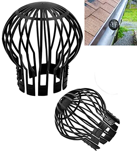 Laubschutz Fallrohrschutz Regenrohrschutz Dachrinnenschutz Regenrinnenschutz Dachrinnensieb Fallrohr Verschlusskappe Abfluss Sieb Regenrinnen Dachrinne Gitter Laubfilter (2)